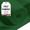 FabricLA Craft Felt Fabric - 72" Inch Wide & 1.6mm Thick Non-Stiff Felt Fabric by The Yard - Use This Soft Felt Roll for Crafts - Felt Material Pack - Green Felt, Half Yard